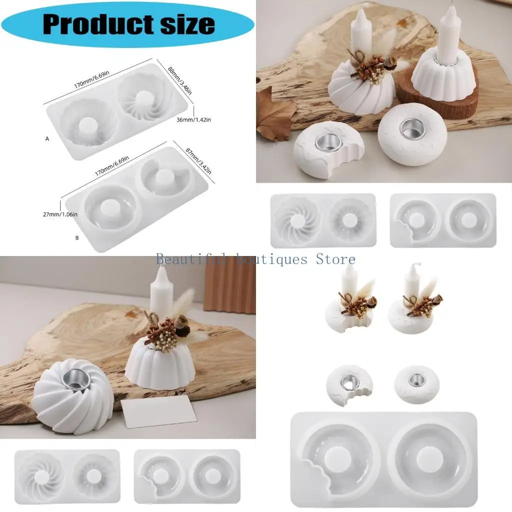 

U4LF силиконовая форма для подсвечников пудингов, украшение из смолы, домашнее украшение