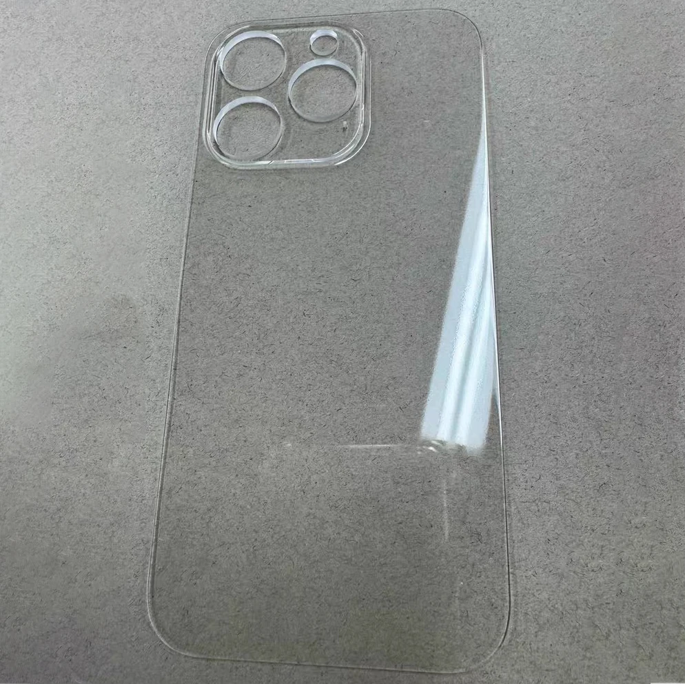 OEM Big Hole Transparent Back Glass Replacement For iPhone 11 Pro Max X XS Max XR 12 Mini 13 14 Battery Door Cover Panel Repair image 3
