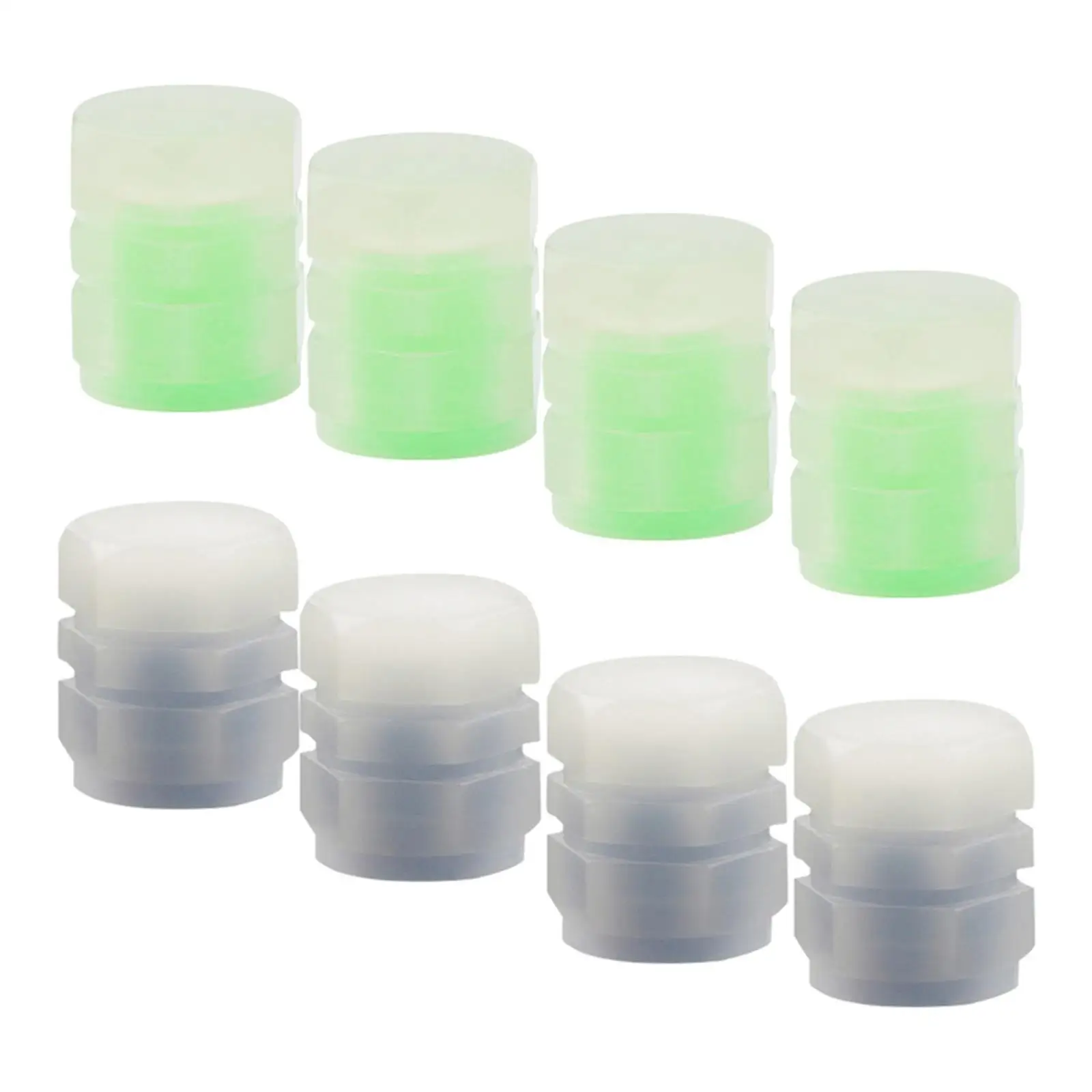 4 Pieces Car Tire Valve Stem Caps Illuminated Dust Cover for s