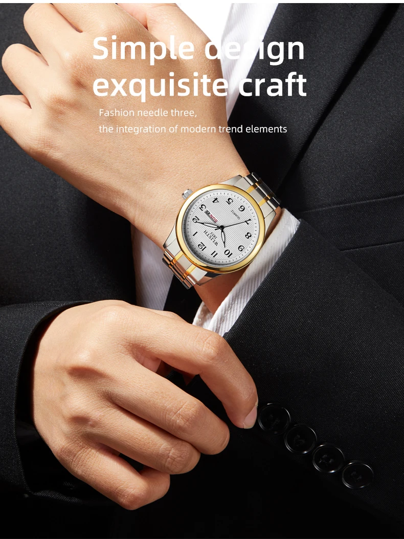 Wlisth Quartz Watch Qigital Luminous Elderly Watch Double Calendar Lovers Foreign Trade Watch