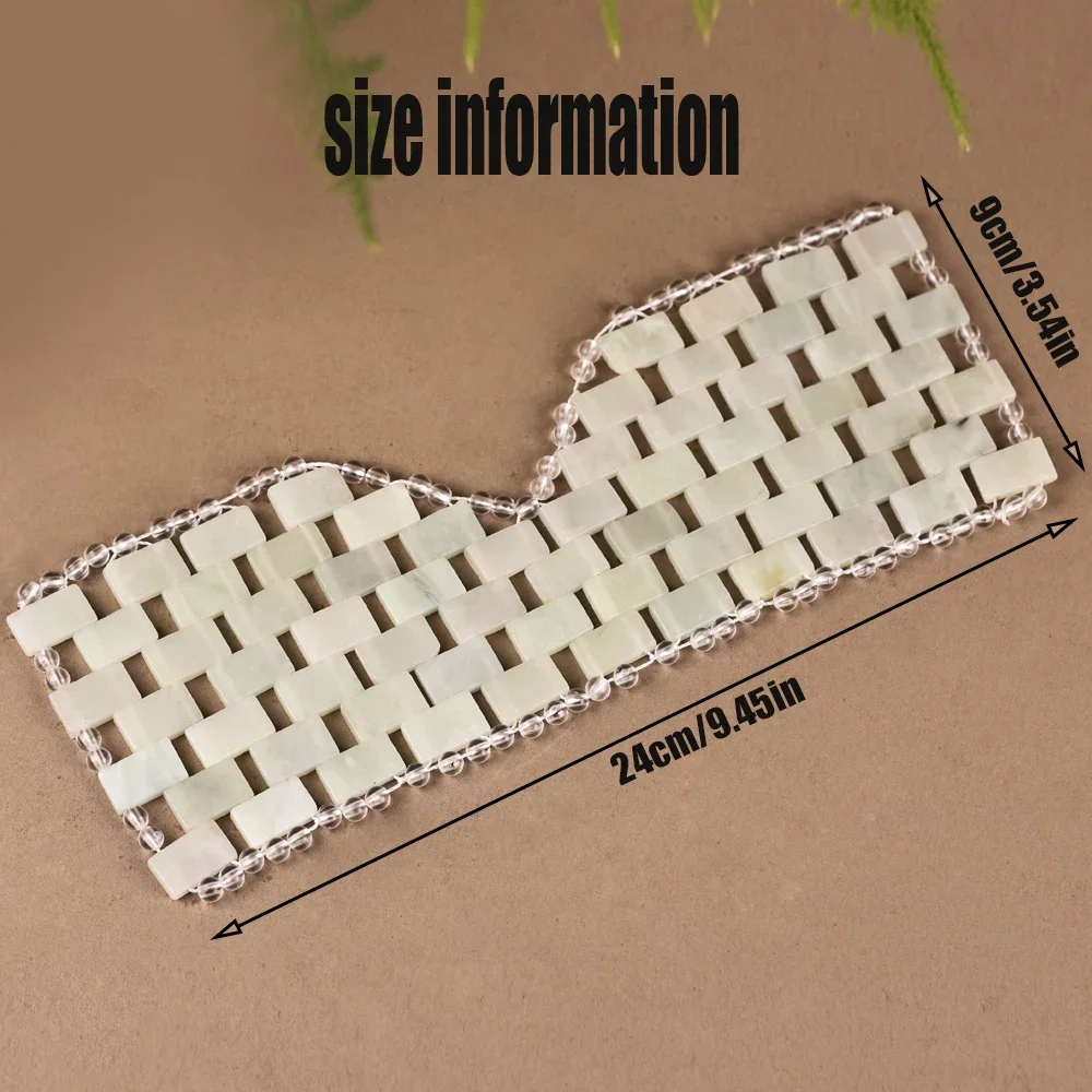 フェイシャルケア ジェイドアイマスク 美容冷却 コールドスパ マッサージャー フェイススキンケア マッサージツール アンチエイジング ストーンビーズ スリーピングセラピー