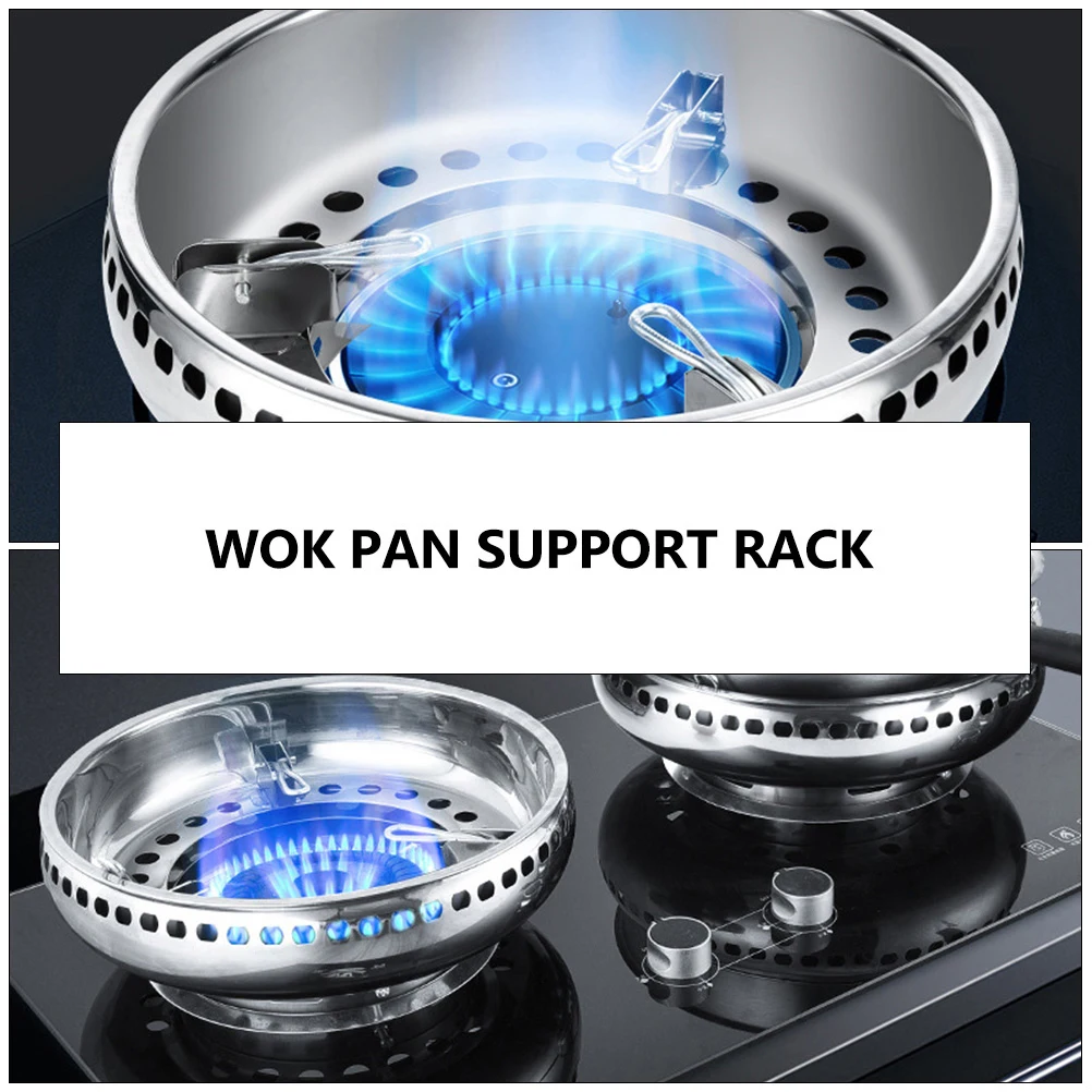 

Stainless Steel Double Layer Fire Focus Windproof Cover Gas Stove Rack High Temperature Resistant Universal St