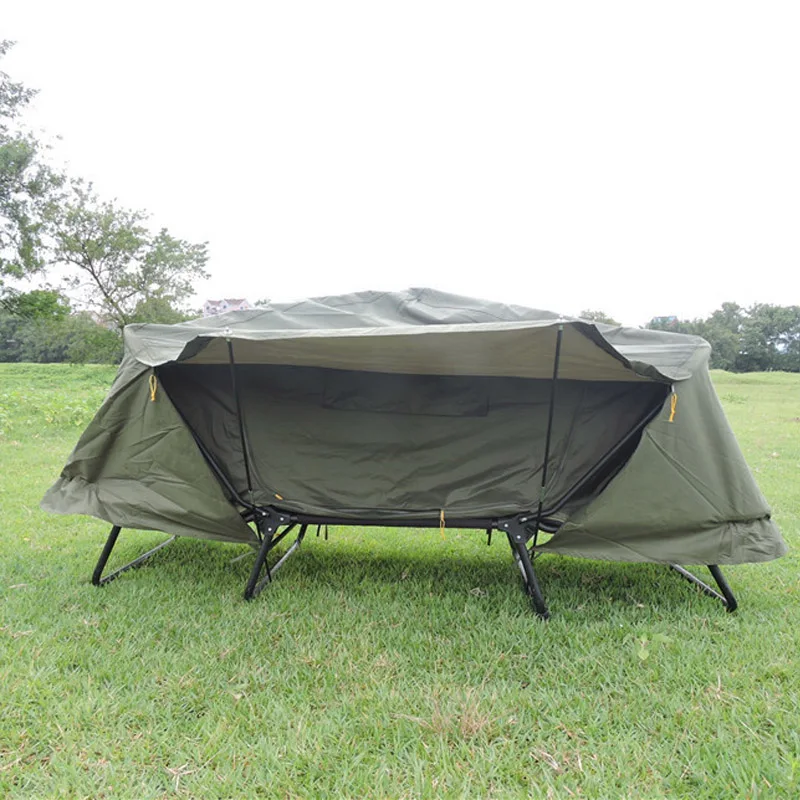 

Portable traveling Cot With Bed Off Ground Outdoor Camping Fishing Tents 1-2Person Foldable Adjustable Height moisture resistant