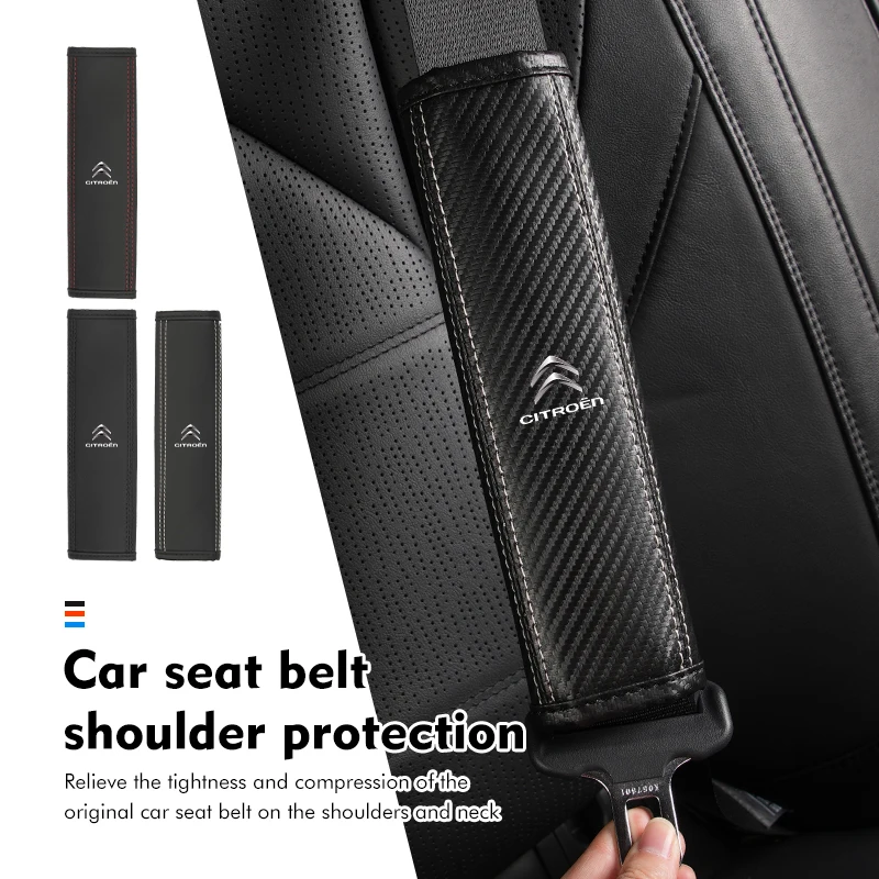 

For Citroen Car Safety Belt Cover Shoulder Strap Protector Pad C5 C1 C2 C6 C4L DS3 DS4 DS5 C-Elysee Grand Berlingo