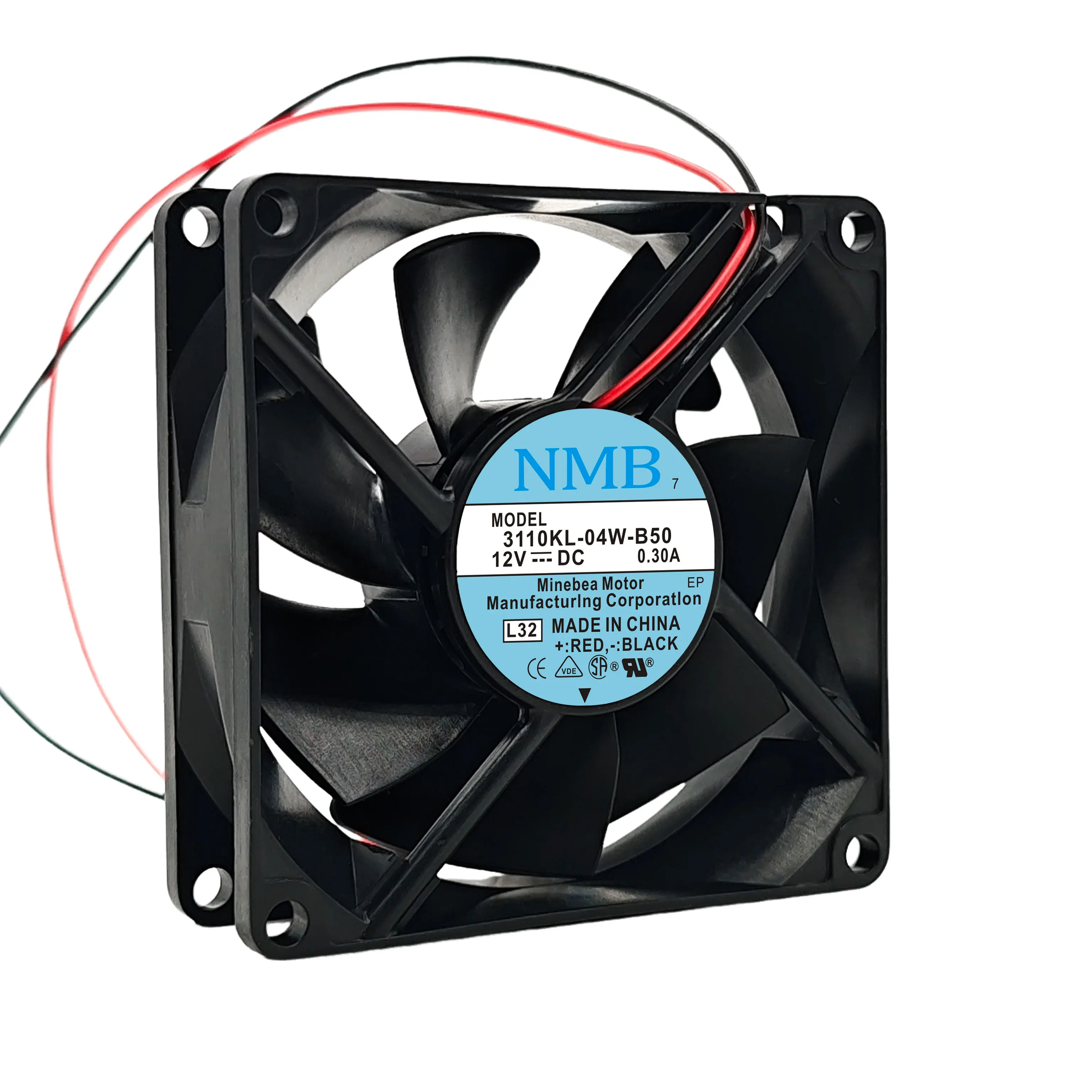 NEW ORIGINAL 3110KL-04W-B50 DC12V 0.30A 8025 80x80x25mm COOLING FAN RADIATOR