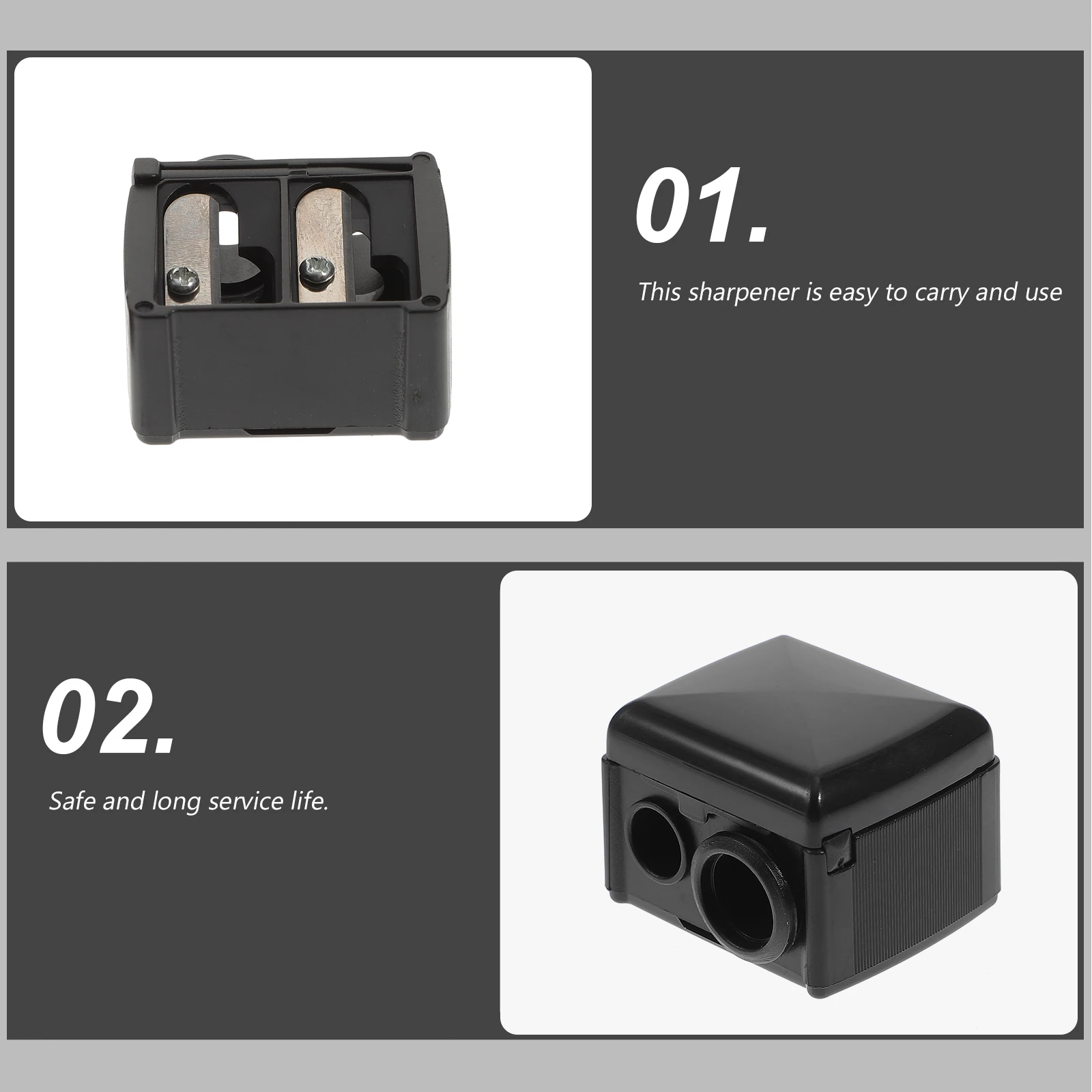 4 Uds herramienta duradera de maquillaje agujeros dobles para delineador de ojos lápiz labial lápiz de cejas accesorios de maquillaje para mujer lápiz