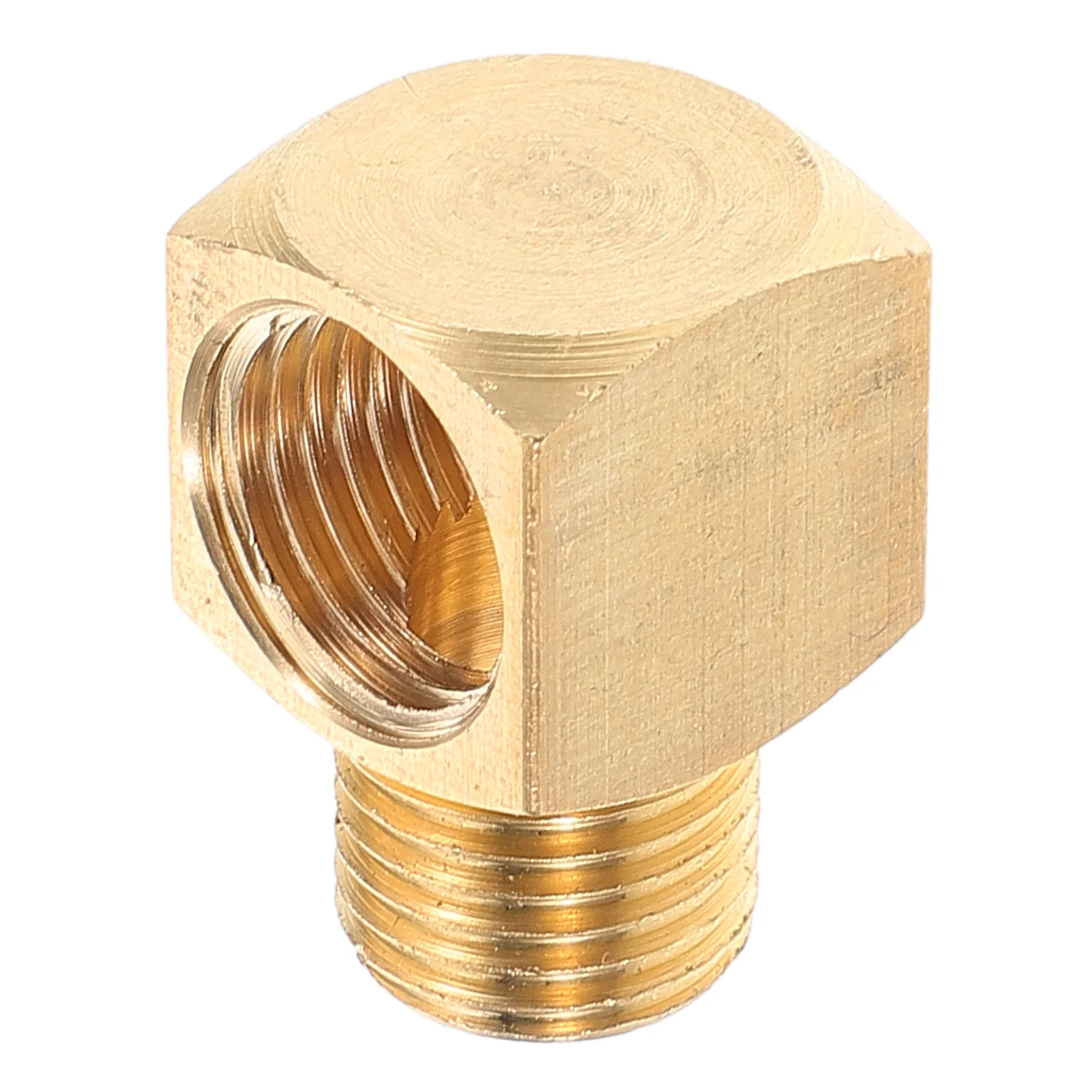 

Brass 90 Degree Elbow Pipe Connector Gas Hydraulic Oil Pipeline Leakproof Threaded Fitting Reinforced Brass Hose Metal