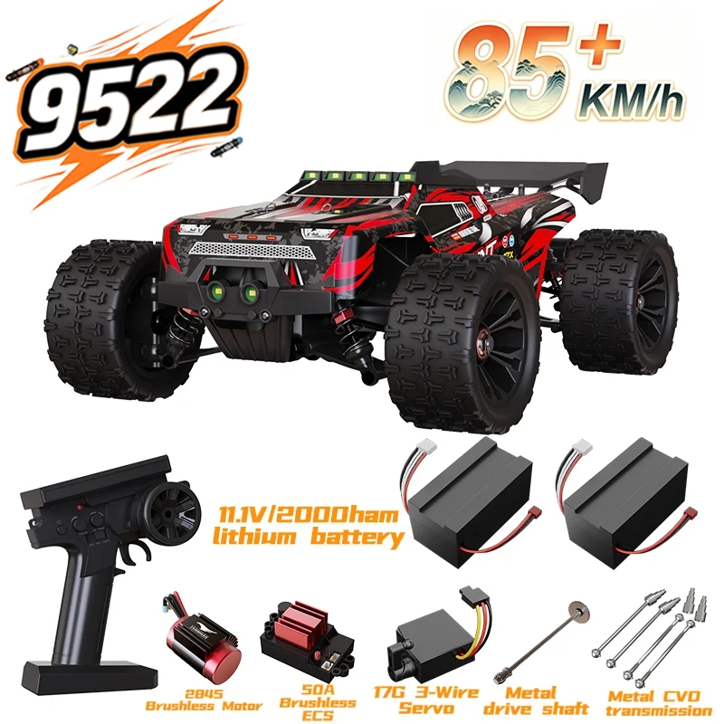 9522PRO 85KM/H High-speed RC Car Brushless Four-wheel Drive Off-road Drift 1:16 Professional Racing Car 9522 50KM/H