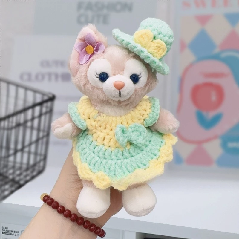 Knitted Skirt 2025 Suitable for Pull Cloth Hat Two-piece Set Cute Belle Doll Clothes To Wear Bow Tie Baby Clothes Set