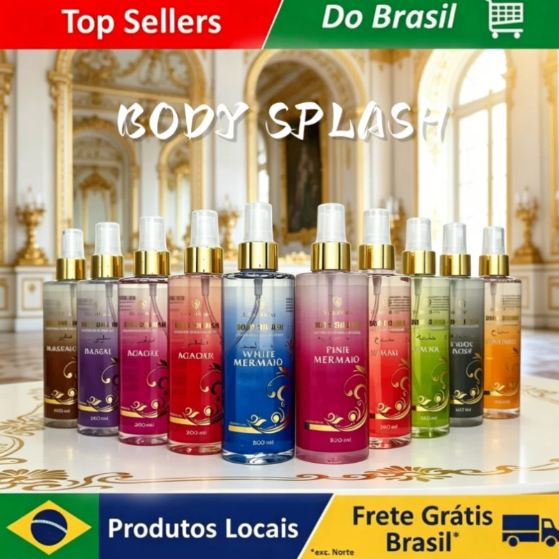 Desodorante Corporal Unissex com Aroma Leve 200ml, 8 Fragrâncias Refrescantes, Spray Pós-Banho, Longa Duração