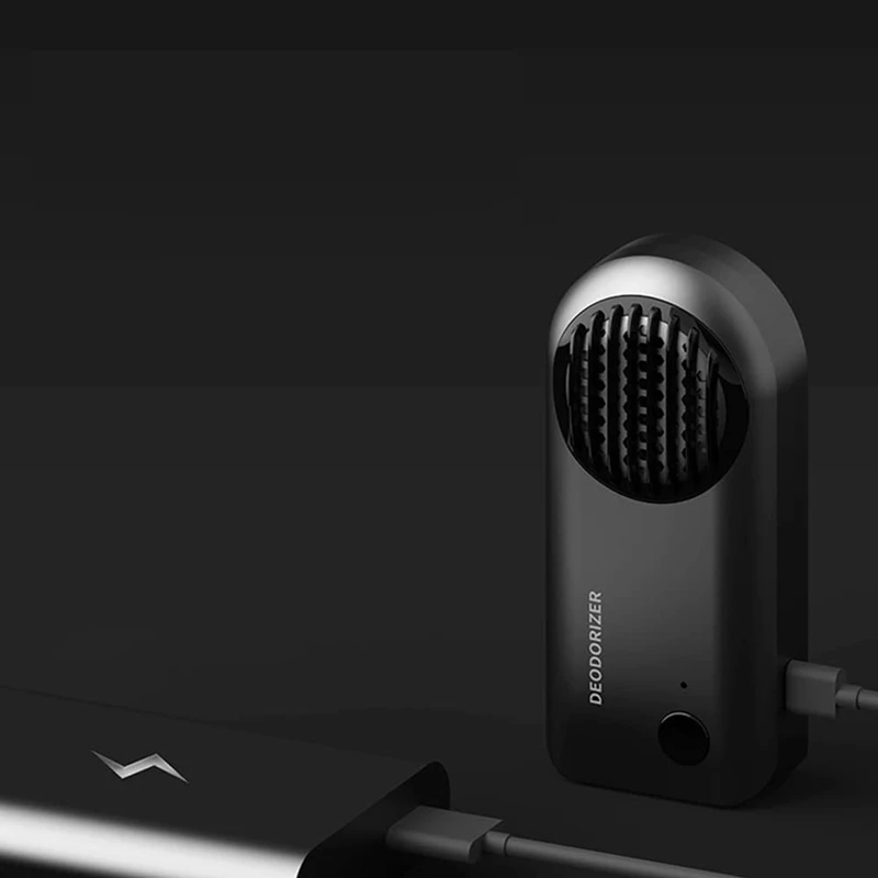 Car Odor Eliminator Ozone Purifier Smart USB Deodorizer GrayJAS