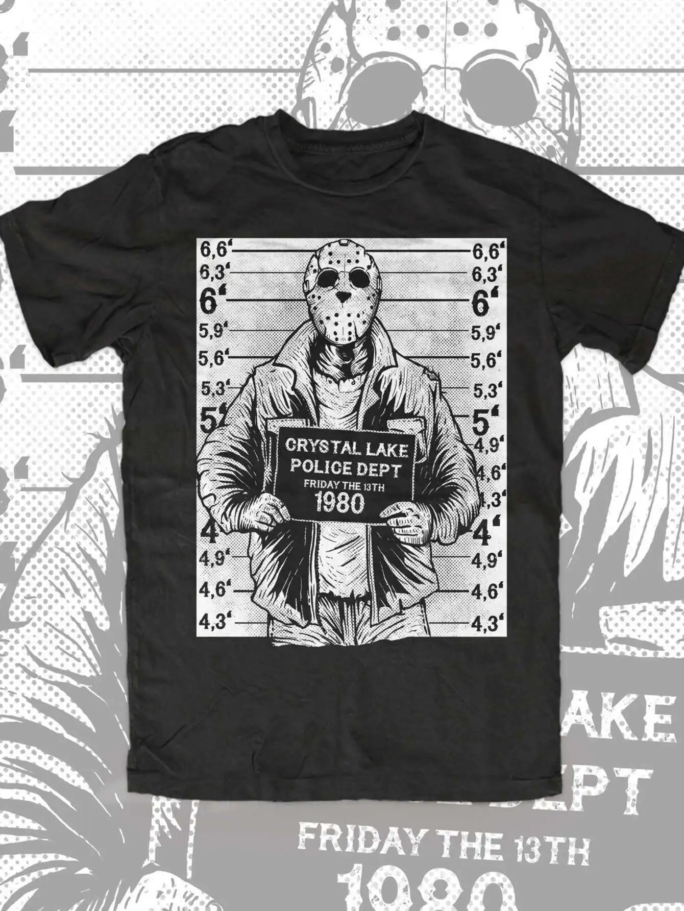 

American Muscle Charger T-Shirt - Black Geometric Car Print, Relaxed Fit Unisex Casual Tee