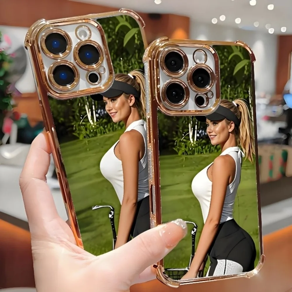 Shockproof Electroplated Case For iPhone 18 17 16 15 14 13 12 11 Pro Max Plus Air 16e 17e DIY Customized Outing Photo Cover Gift