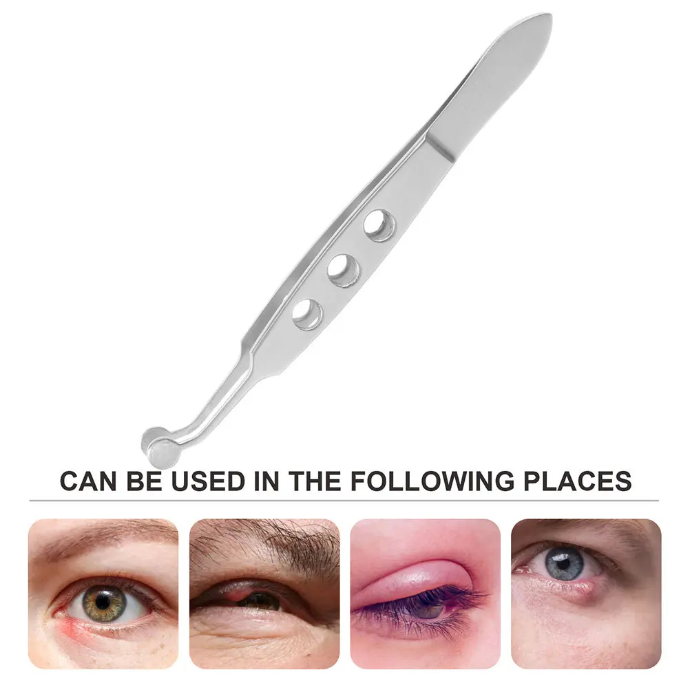 Eyelid Tweezers 35x35mm Meibomian Gland Massage Stainless Steel Expressor Women Eyelid Compressor Tool