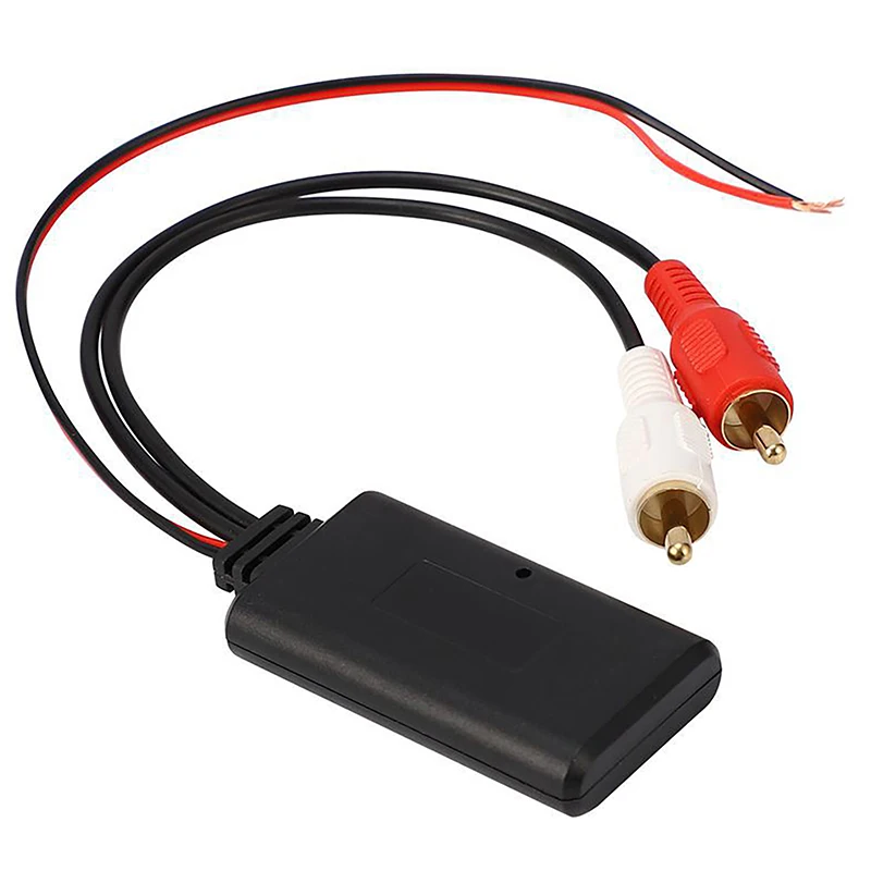 Universal Car Wireless Bluetooth Module 5-12V Music Adapter Audio Cable Stereo 2RCA Aux