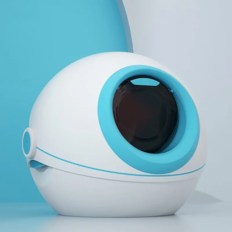 

Round Cat Toilet House, Anti-splash and Odor Isolation, Space Capsule, Fully Closed, Pet Items, New