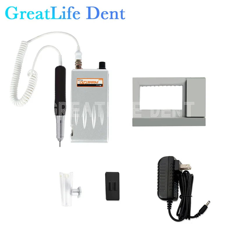 GreatLife-Elétrica Dental Manicure e Pedicure Broca, Handpiece sem escova, Moagem Motor, Micromotor, Dent 12V, 35000 Rpm, 1210D Prime