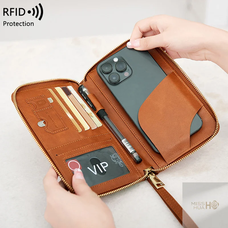Безопасность и безопасность: RFID-кошелек для паспорта с защитой от кражи для путешествий