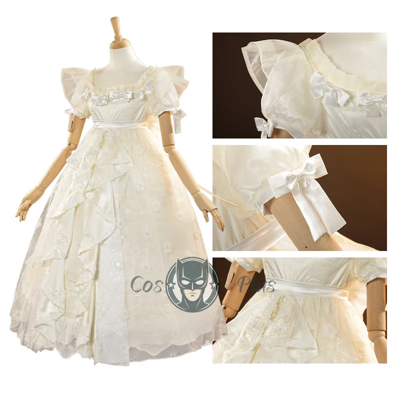 الهوية الخامس فتاة صغيرة Eurydice لعبة البدلة فستان رائع زي جميل تأثيري حلي حفلة الهالوين الزي النساء