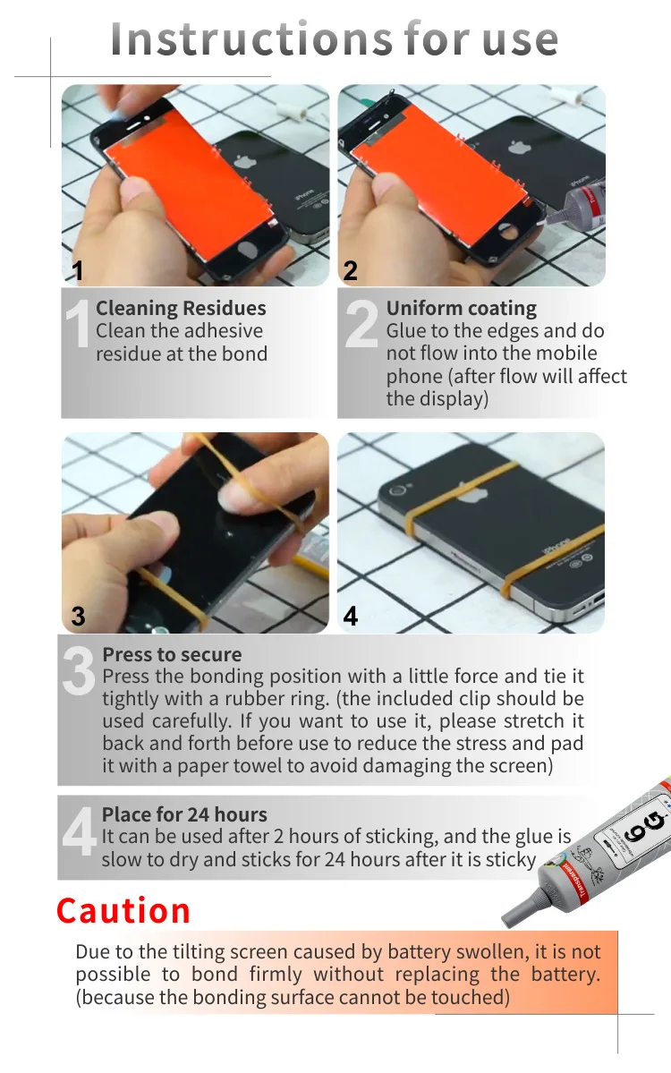 Soft Transparent 50ml 6G Glue for Mobile Phone Assembly And Maintenance With Slight Fragrance Screen Removal Rear Cover Gluing