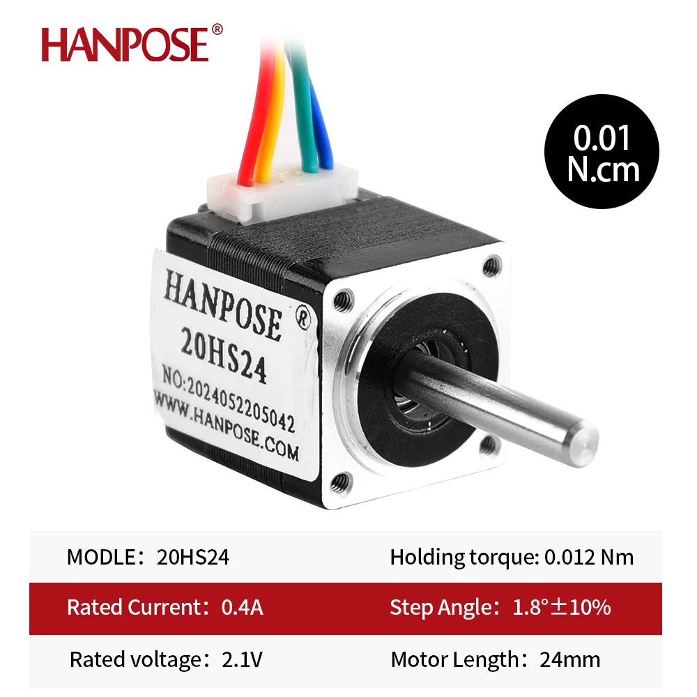 HANPOSE Nema 8 Stepper Motor 20HS24 20HS34 20HS40 20HS50 0.8A 12mN.m  20 Series stepper motor For game machines