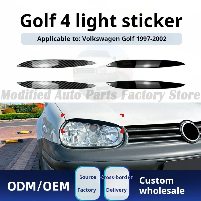 

Suitable for Volkswagen Golf Golf 4 High 4 MK4 1997-2002 Headlights Eyebrow Car Sticker Modification