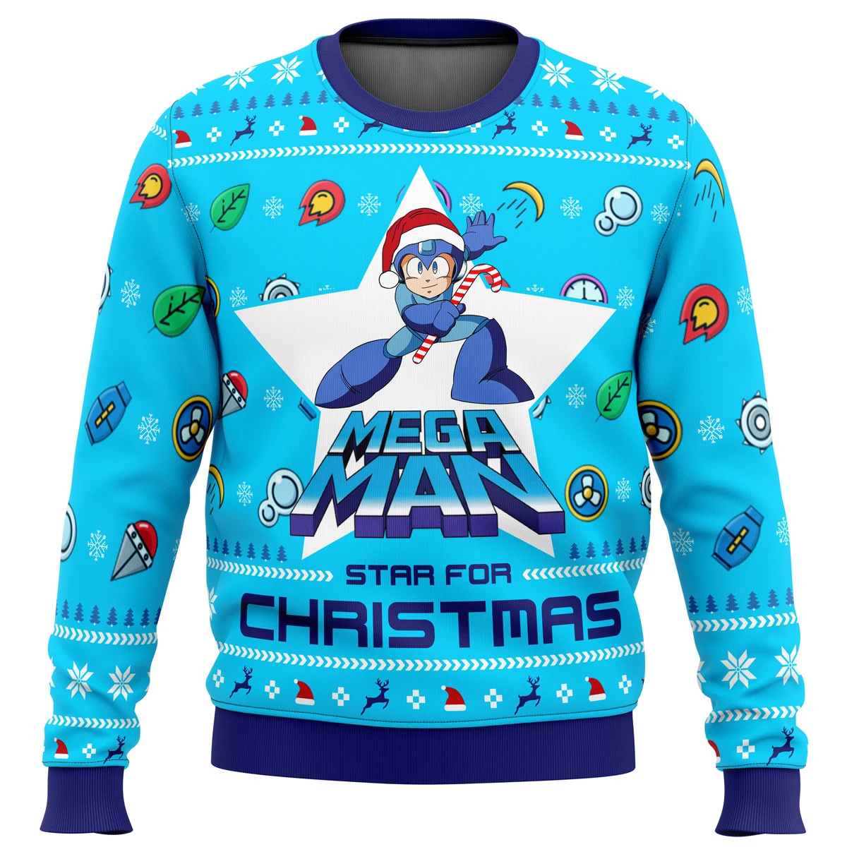 Mega Man Mega Holiday Ugly Christmas Sweater Gift Santa Claus Pullover Men 3D Sweatshirt And Top Autumn And Winter Clothing