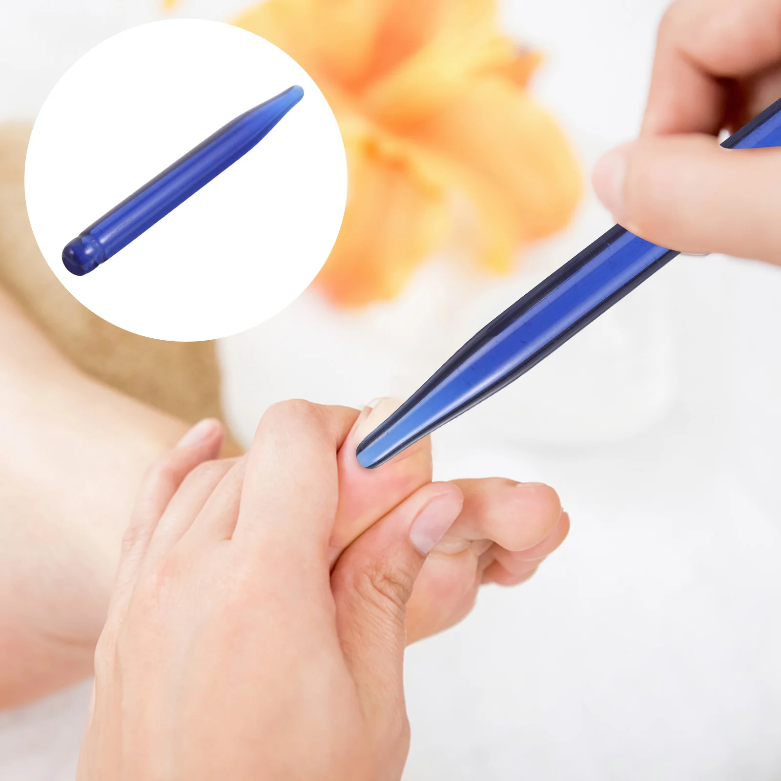 แท่งนวดหน้าคริสตัลกัวซา พกพาสะดวก สำหรับผิวหน้า ขนาด 120 มม. อุปกรณ์กัวซา