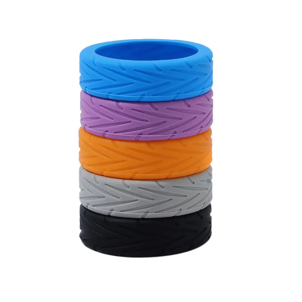 4/8 قطعة/المجموعة سيليكون السفر الأمتعة المذرة الأحذية حقيبة أجزاء المحاور مع الصوت الصامت الأمتعة عجلة يغطي تقليل عجلة ارتداء #5