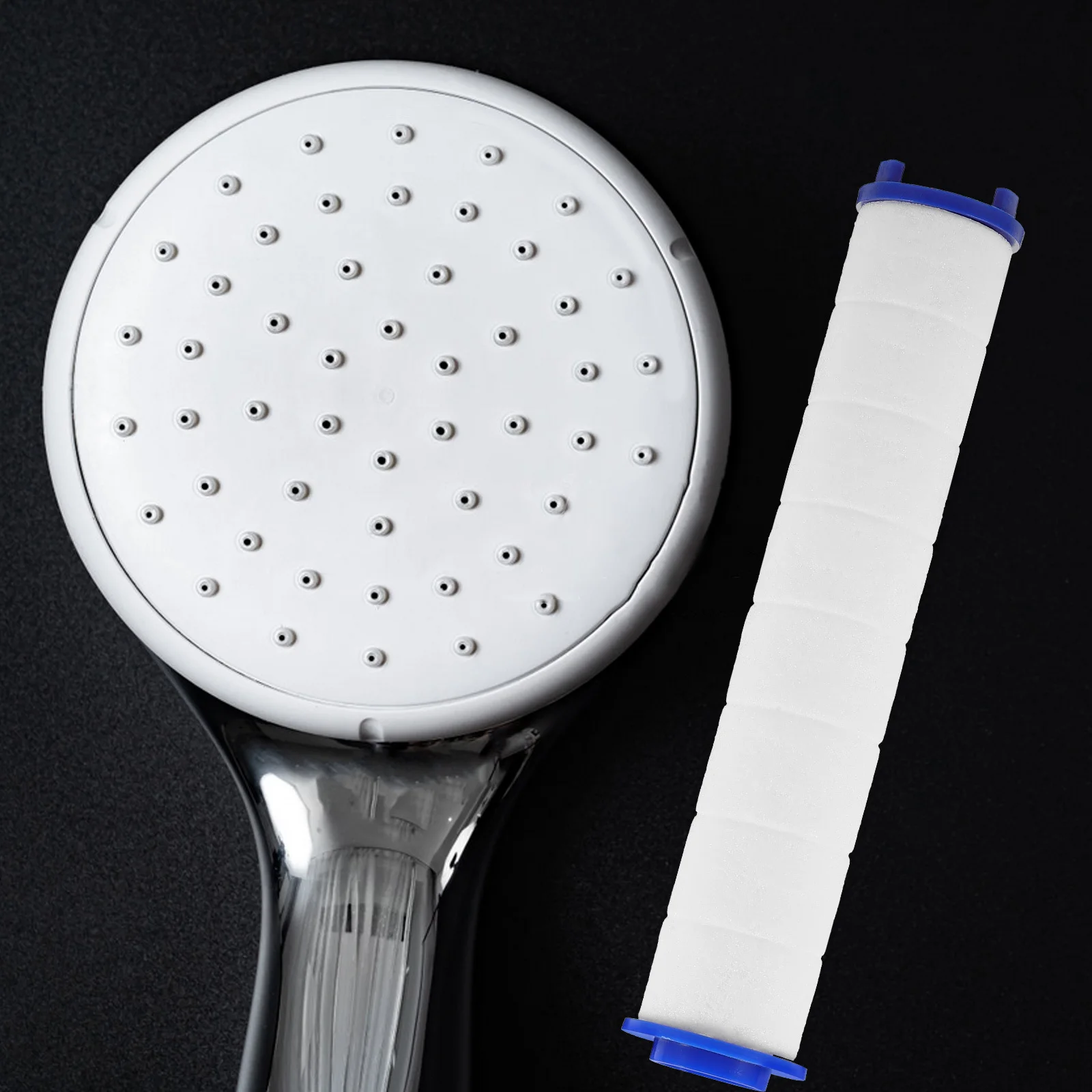 

4Pcs Replacement Shower Head Filter Calcium Sulfite Balls Wear Resistant Filter for Home Bathroom Use Filtering Tool