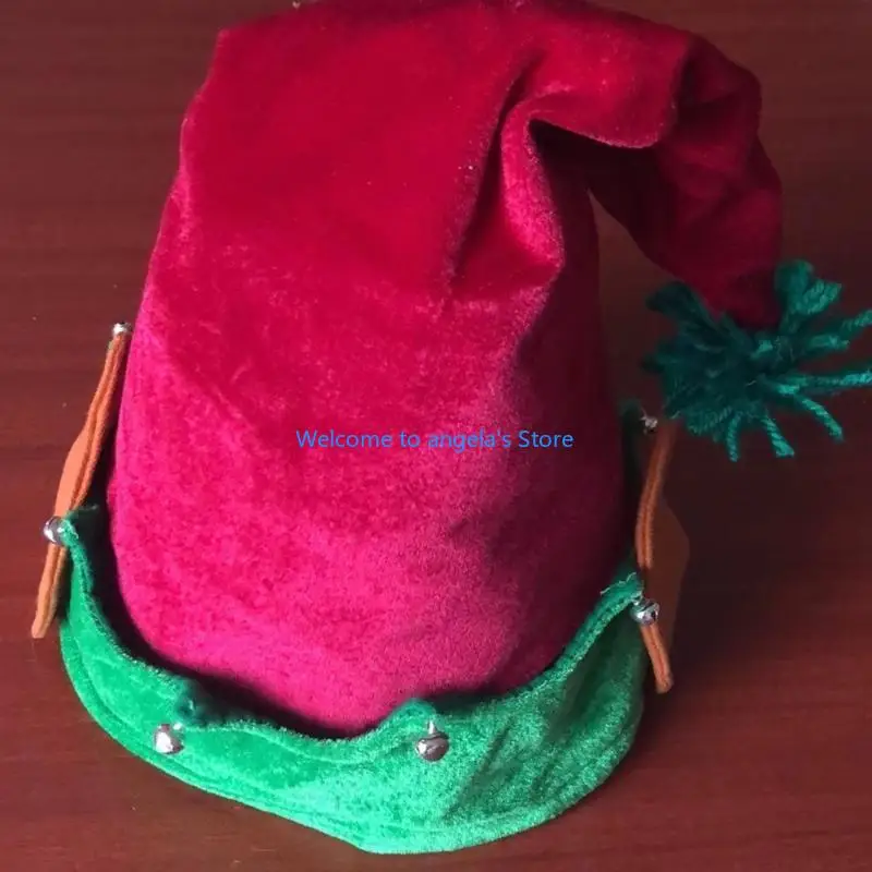 X4YC الأطفال قبعة عيد الميلاد عيد الميلاد قزم قبعة عيد الميلاد ملحق لصبي فتاة طفل #1