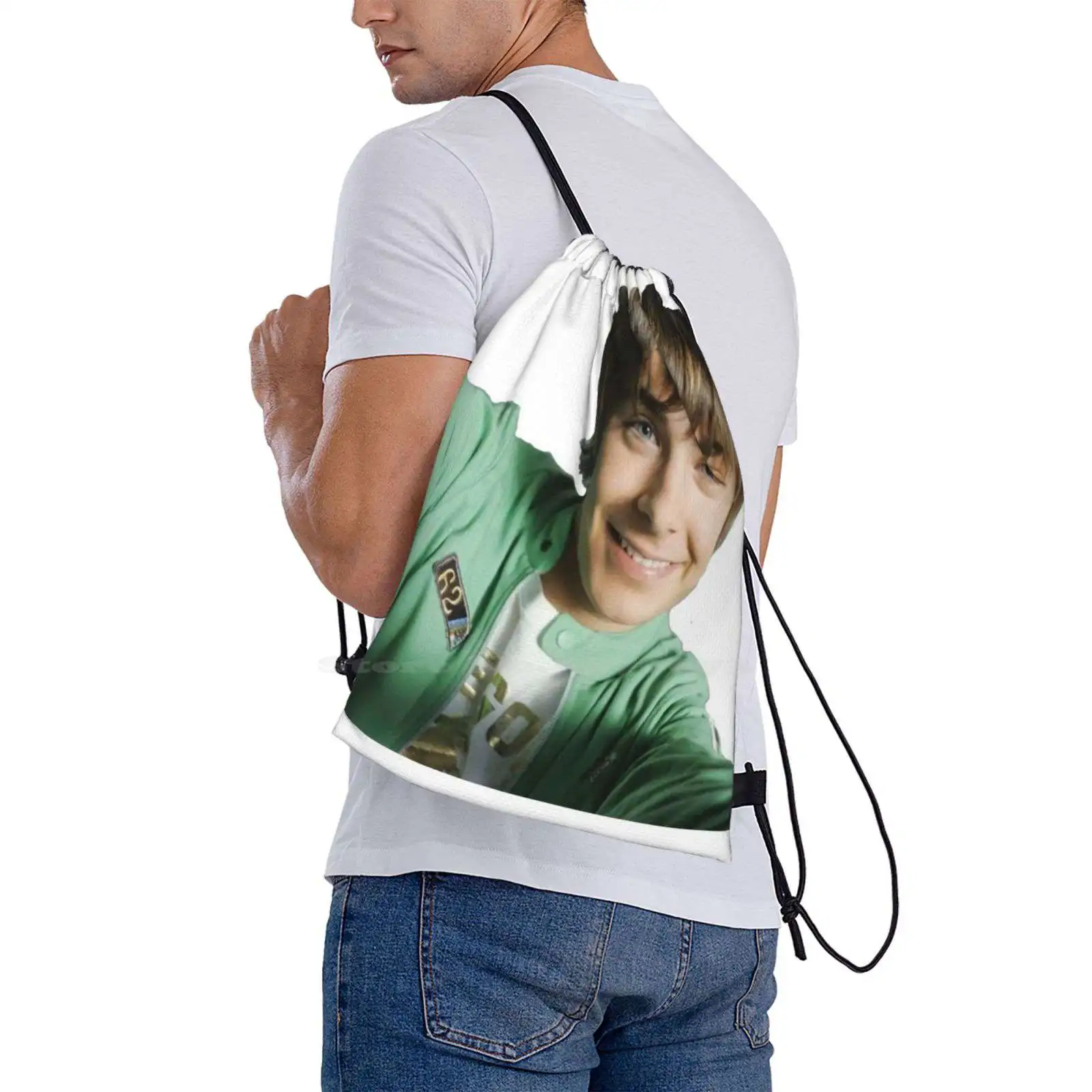 Zac Efron Selfie Hot Sale Schoolbag Backpack Fashion Bags Selfie Zac Efron Highschool Musical Young Cute Troy Bolton image 6