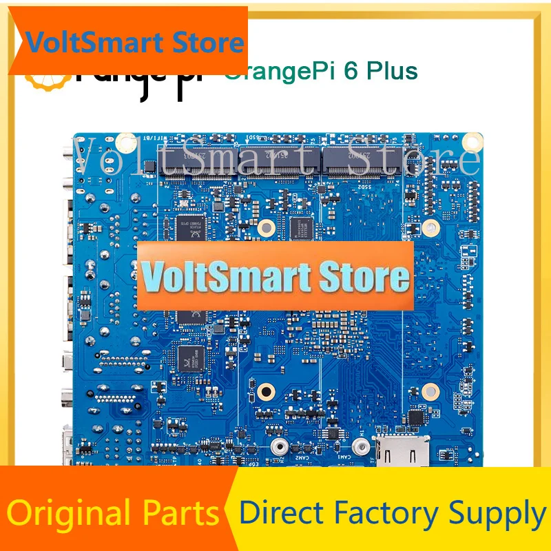 VoltSOrange Pi 6 Plus 16GB Single Board Computer CIX CD8180/CD8160 SoC 2*M.2 KEY-M 45TOPS 5G Ethernet Development Board With Hea
