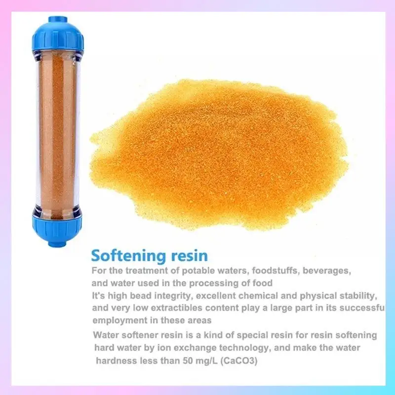 ABRG-Replacement Water Filter Refillable T33 Housing DIY Fill Water Filter With  Exchange Resin Transparent Reverse Osmosi