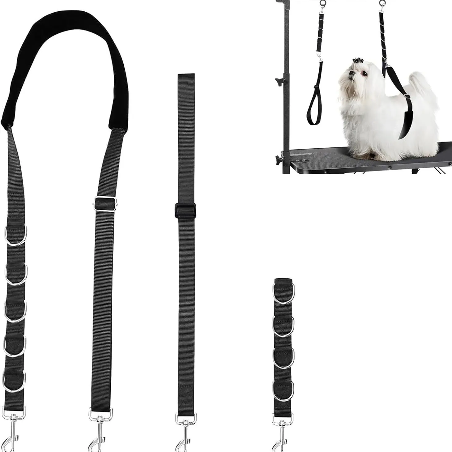 Haustierpflege-Schlinge für Hunde, Badegurt für Pflegetisch, Verstellbare Hängeleine zum Waschen und Trimmen – Detail 1