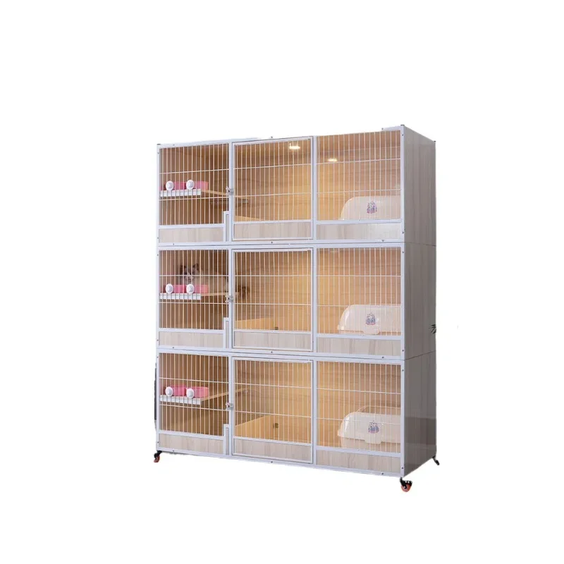 

Household cat cage, cat cabinet three-layer combination large.
