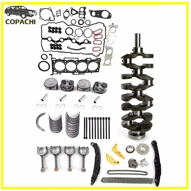 1set G4KJ Engine Rebuild Overhaul Kit 23111-2G200 23040-2G500 23510-2G540 for Hyundai Sonata Kia Forte Optima Sorento GDI 2.4