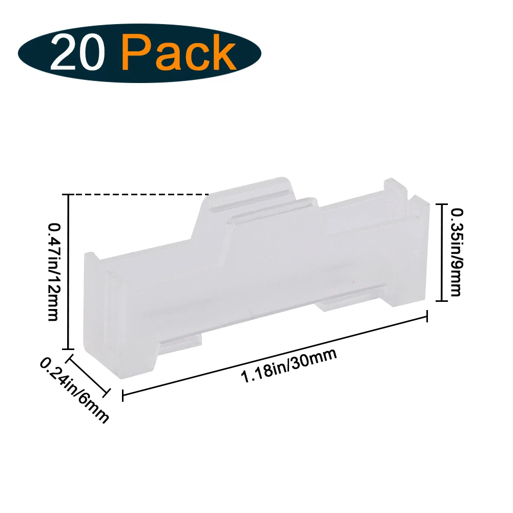 HobbyPark Servo Extension Safety Cable Connector Clips Wire Lead Lock Nylon for RC Models 20-Pack