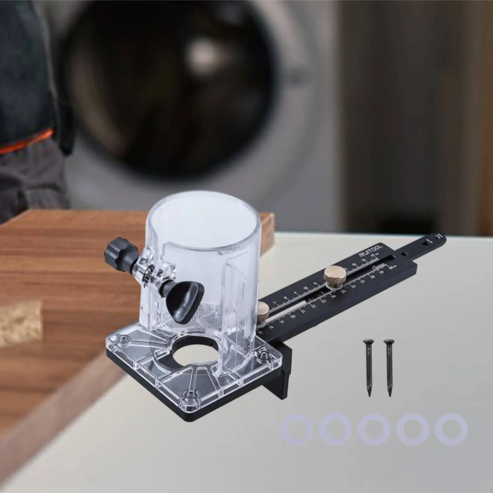 Router Circle Cutting Jig Multi-Function Router Circle Cutter Woodworking Tool Stable for Carpenters - view 2