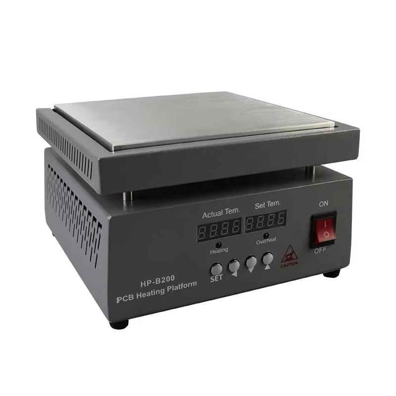 

HP-B200 Aviation Aluminium Plate High Temperature Heating Table 200x200mm Multifunction Temperature Control Heating Platform