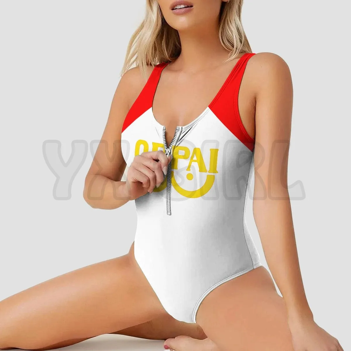 

YX GIRL Saitama Oppai 3D Printed Sexy Summer Women Beach Swimsuit Cosplay Clothes