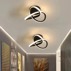 Household LED Chandelier Three Colors Lamp Modern Style Ceiling Lamp Bedroom Light Surface Installation AC 85V-265V Dining Room