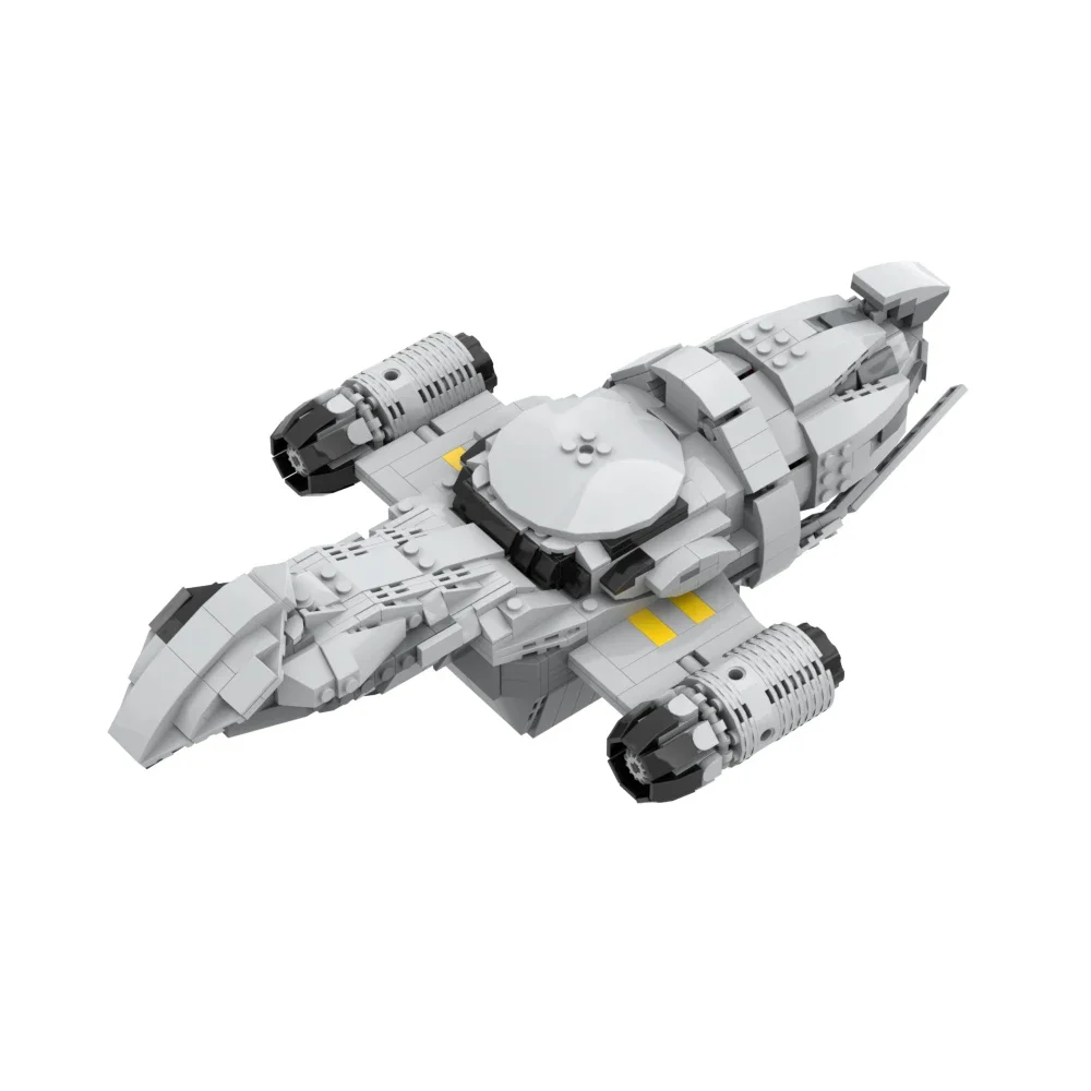 MOC Sci-Fi Spaceship Serenity Fireflyed Tranquility Transport Ship Building Blocks Set for Children Birthday Gifts