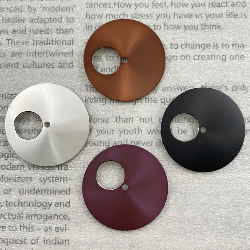 

NH38 30.5mm Watch Dial Sunray-pattern Empty Wordless Skeleton Dial Modifying Watch Face One-Hole for NH38 Movement