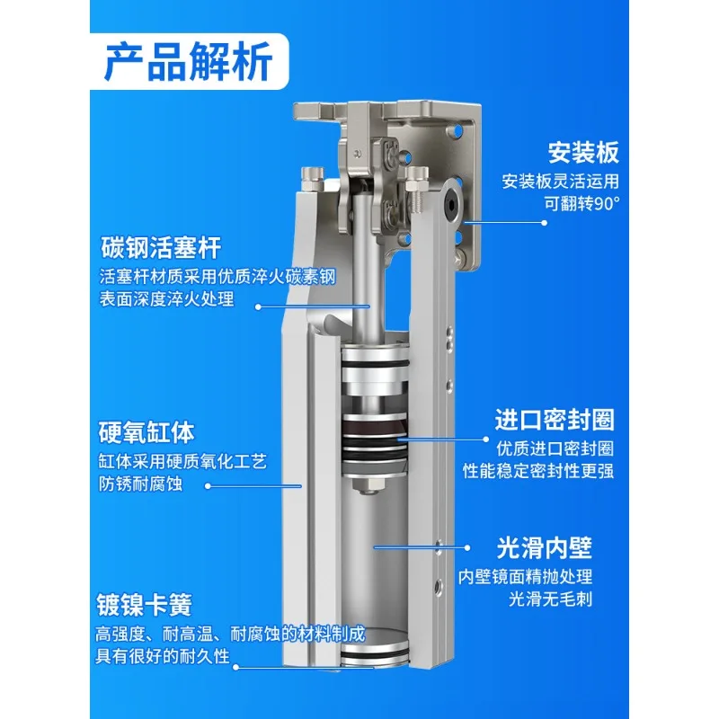 90 Degree Flip Cylinder Mechanism Side Attitude Group Cylinder Rotation HC/3240/Manipulator Accessories Lever Small Mini