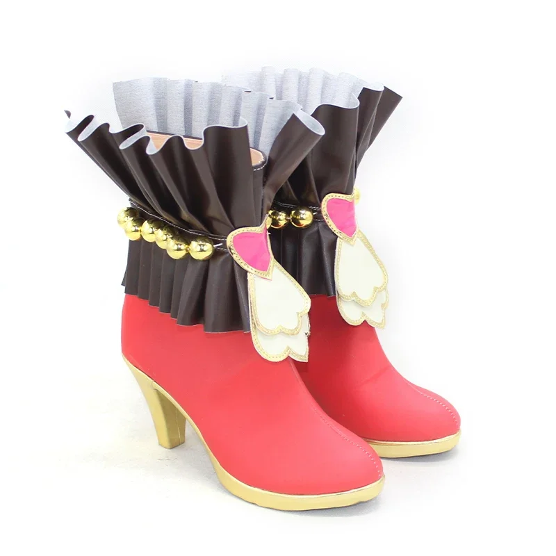 

Игровые кастомизированные костюмы и обувь для косплея Михоно Бурбон, ботинки из ПУ для Хэллоуина, карнавала, вечеринки, Рождества