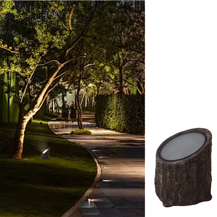 

24W Outdoor Waterproof Simulation Tree Stump Shaped Floodlight for Park and Scenic Area Tree Lighting, Used for Tree Decoration