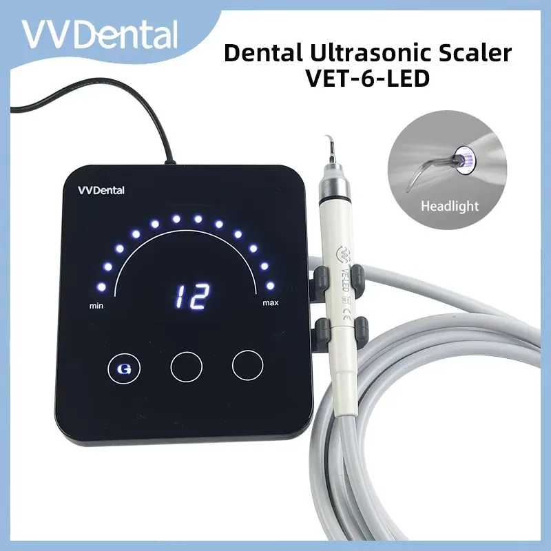 Macchina per scaler ad ultrasuoni dentale con luce a led per rimuovere il calcolo dei denti Macchie di fumo Igiene orale Pulizia dei denti Attrezzatur
