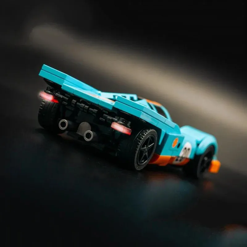 Moc número 20 golfo 917k com adesivos montar blocos de construção criatividade corrida diy modelo brinquedo tijolo presentes do feriado das crianças