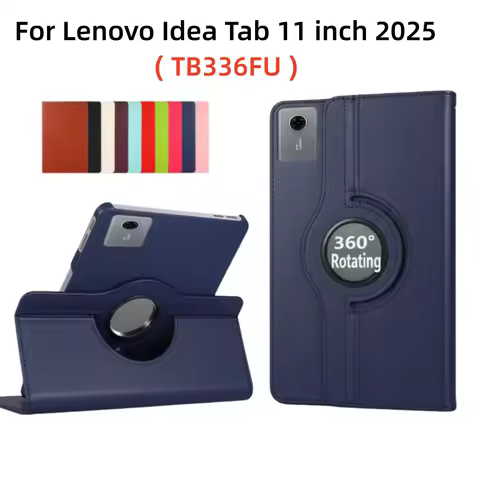 For Lenovo Idea Tab 2025 Case 11inch 360 Degree Smart Rotating Leather Tablet Cover Funda For Xiaoxin Pad 11 2025 Stand Holder